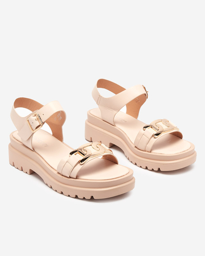 Beige Damensandalen Blascita - Schuhe