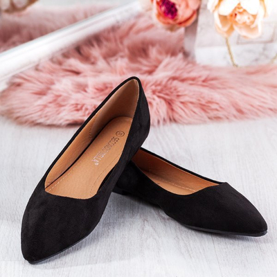 Schwarze Ballettschuhe aus Wildleder für Damen Get Lucky - Footwear 1