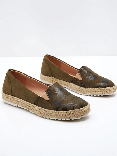 Grüne Espadrilles für Frauen in Nuhente Camo - Schuhe