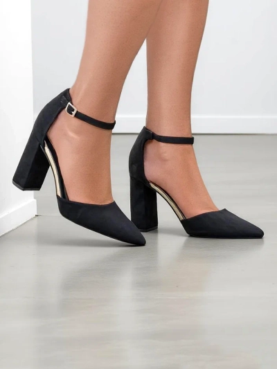 Royalfashion Damen-Eco-Suede-High Heels Calde