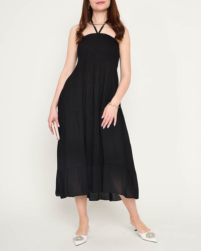 Schwarzes Midikleid PLUS SIZE - Bekleidung
