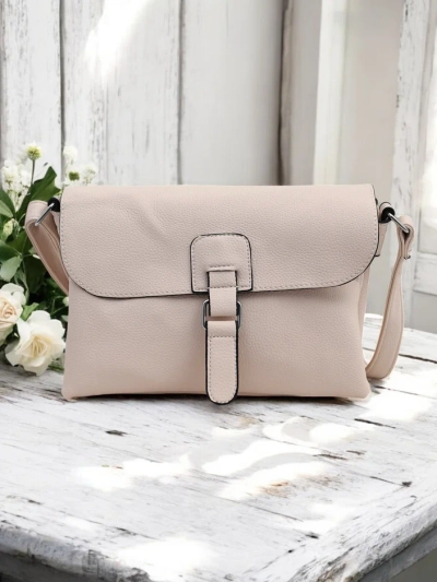 Royalfashion Kleine Damenhandtasche aus ökologischem Leder mit 3 Fächern