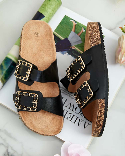 Royalfashion Damen Flip-Flops mit Schnallen Monenas