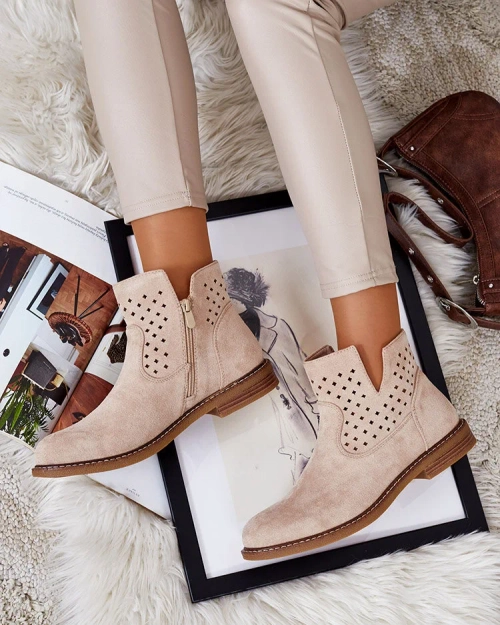 Royalfashion Світло-коричневі жіночі черевики Rito