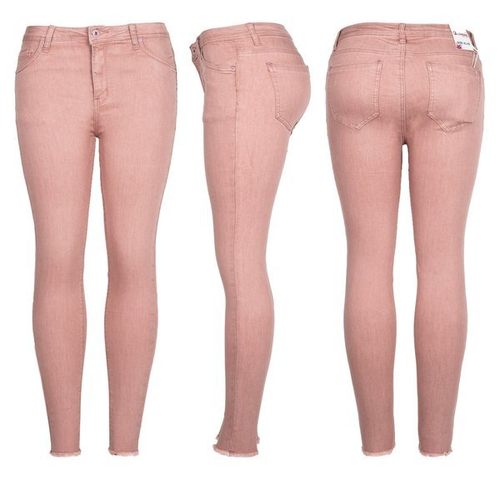 Рожеві штани з високою талією - Штани 1