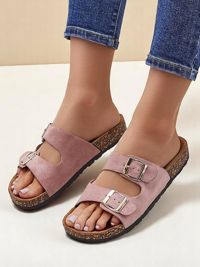 Royalfashion Damen-Sandalen mit Schnallen Foumy