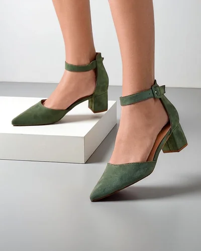 Royalfashion Damen-Pumps mit niedrigem Absatz Celle