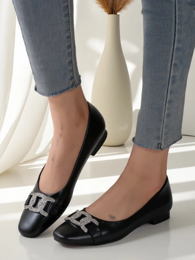Royalfashion Damen Ballerinas mit einer Schleife Frelie
