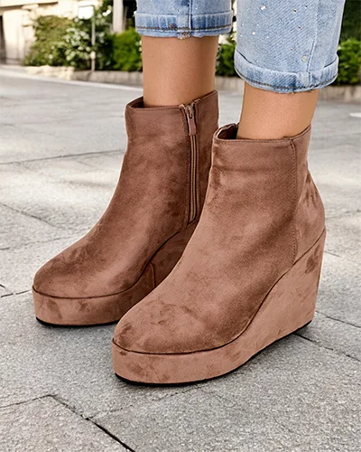 Royalfashion Damen Wedge Boots Sieffa
