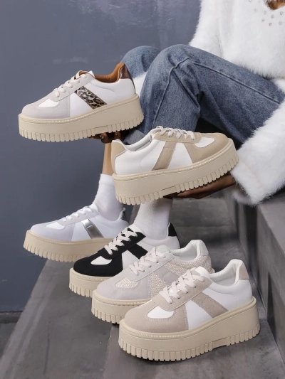 Royalfashion Damen Plattform Sneaker Venusoe