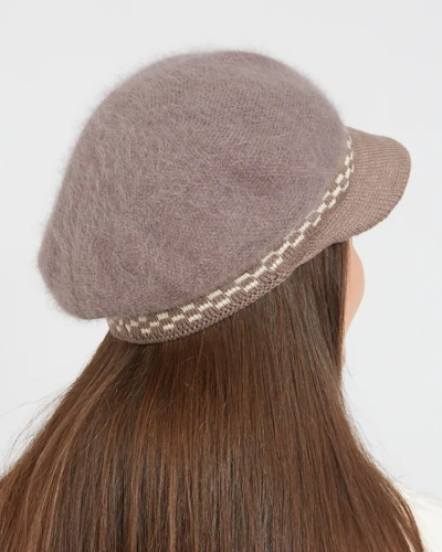 Royalfashion Damen-Baskenmütze mit Schirm