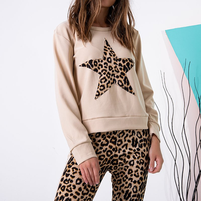 Beige Trainingsanzug für Damen - Kleidung