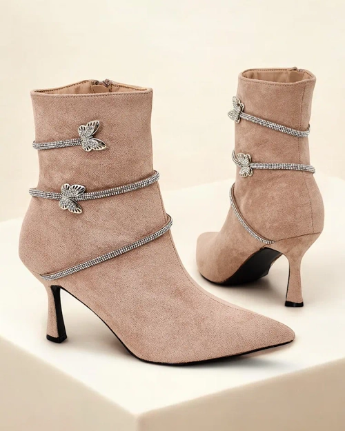 Жіночі високостильні чоботи до щиколотки від Royalfashion Exxe