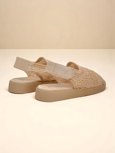 Royalfashion Damen-Sandalen mit Lochmuster und Levay-Obermaterial