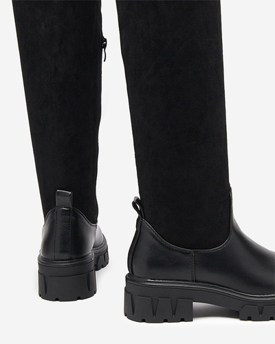 OUTLET Schwarzer Overknee-Stiefel für Damen Liki - Footwear
