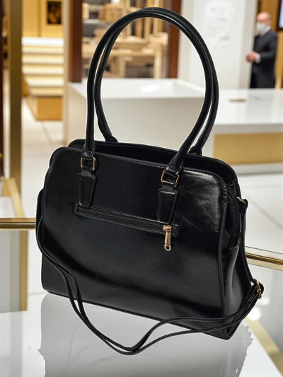Damen Shopper Handtasche aus Öko-Leder mit Prägung Iron Lace