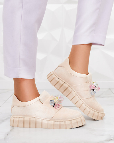 Royalfashion Sportliche Halbschuhe mit farbigen Steinen Resinello