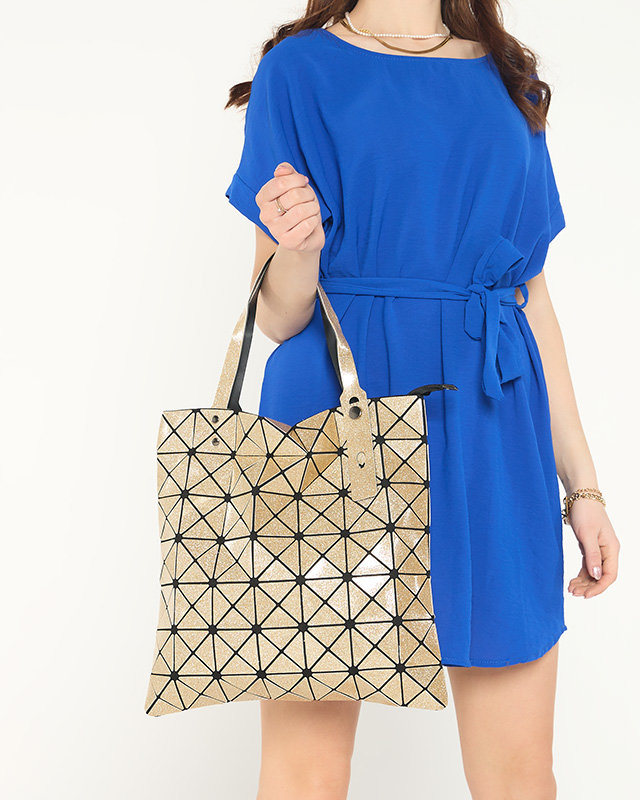 Goldene Damen-Brokathandtasche - Handtaschen