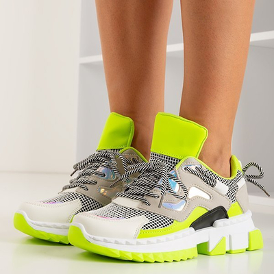 Neongrüne Damen-Sportschuhe Crazy - Footwear