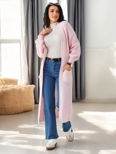 Royalfashion Acryl gestrickter Damen-Cardigan