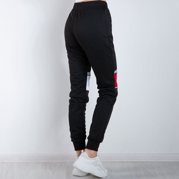 Schwarze Damen Jogginghose mit Aufschrift - Hose 1