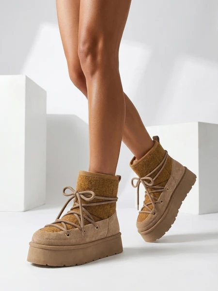 Royalfashion Damen-Schnürstiefel Filori