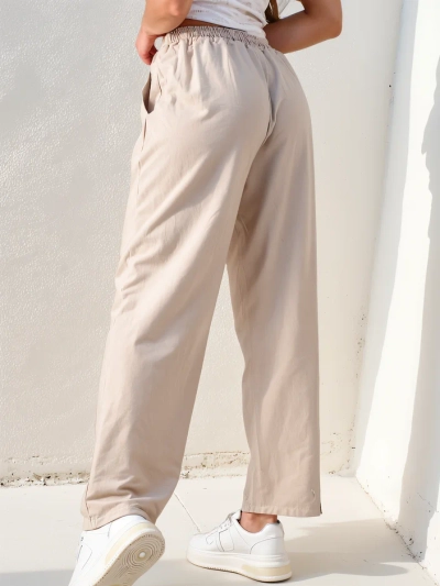 Royalfashion Damen Baumwollgerade Hose
