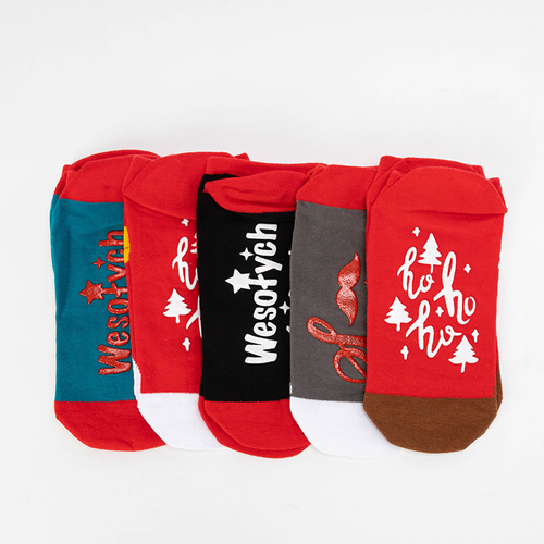 Новорічні шкарпетки, набір з 5 пар