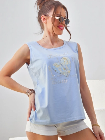 Royalfashion Baumwolle Damen Tanktop mit Herz