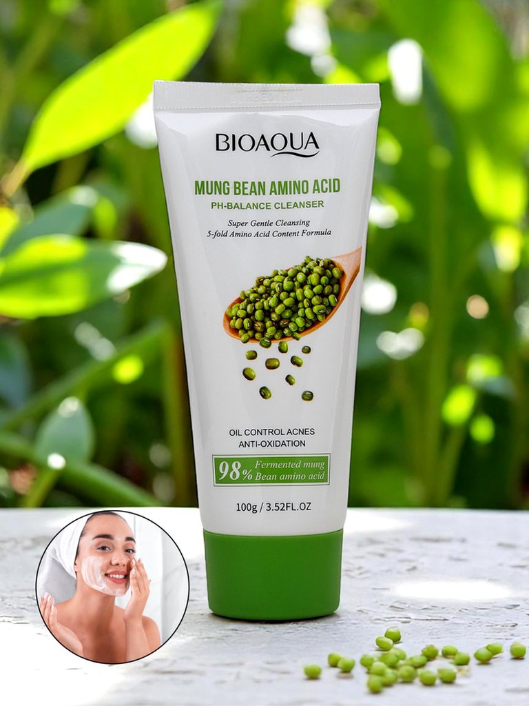 Reinigungsschaum mit Bohnenextrakt