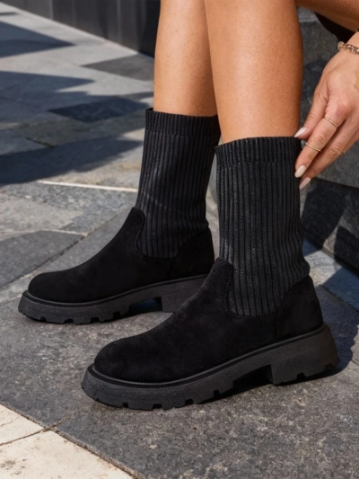 Royalfashion Damen Slip-On Stiefel Derette