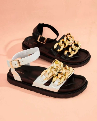 Royalfashion Leo-Sandalen aus Öko-Leder