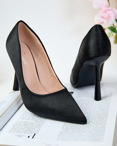 Royalfashion Damen a'la satin Setraes Pumps