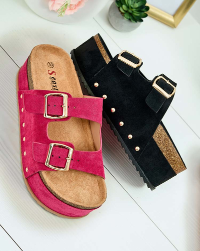 Royalfashion Damen Sodass Plateau-Flip-Flops