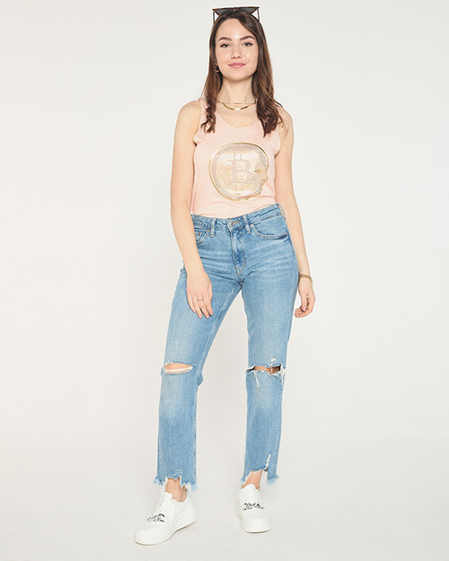 Світло-рожевий жіночий топ