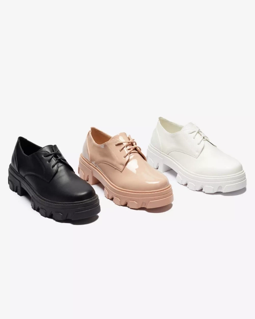 Рожеві лаковані жіночі напівчеревики Delgor- Footwear