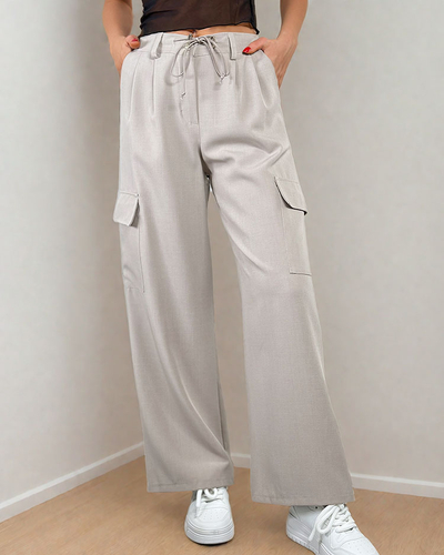 Royalfashion Damen weite Hose mit Taschen
