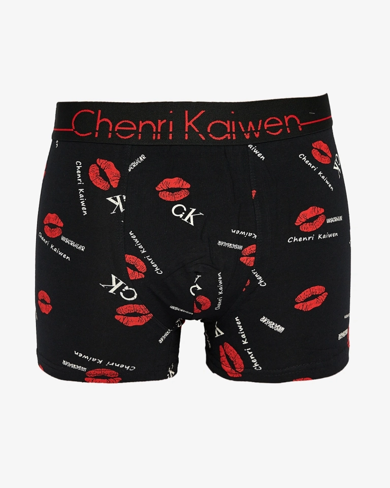 Royalfashion Herren Boxershorts schwarz mit Aufdruck