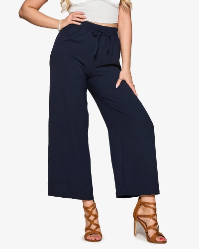 Темно-сині жіночі палаццо - Одяг