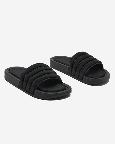 Жіночі шльопанці чорного кольору Lenira