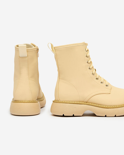 Royalfashion Matte beige Damenstiefel Kucillo