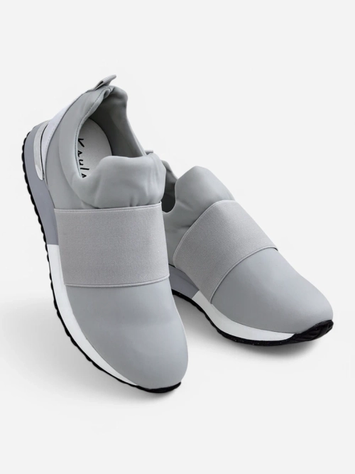 Жіночі sneakersy Selene Grigio плоска підошва голубиний сірий модний стиль