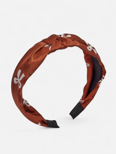 Royalfashion Satin-Haarband mit Flechtmuster und Print
