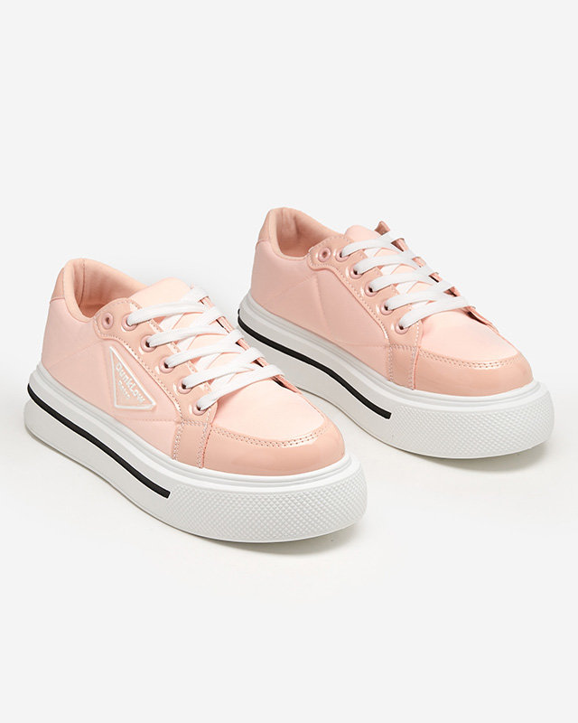 Hellrosa Sportschuh für Damen mit dickerer Sohle Rall- Footwear