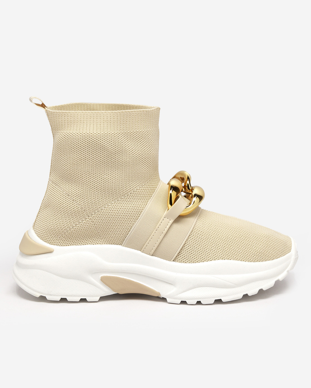 High Deveris Beige Sneaker für Damen - Schuhe