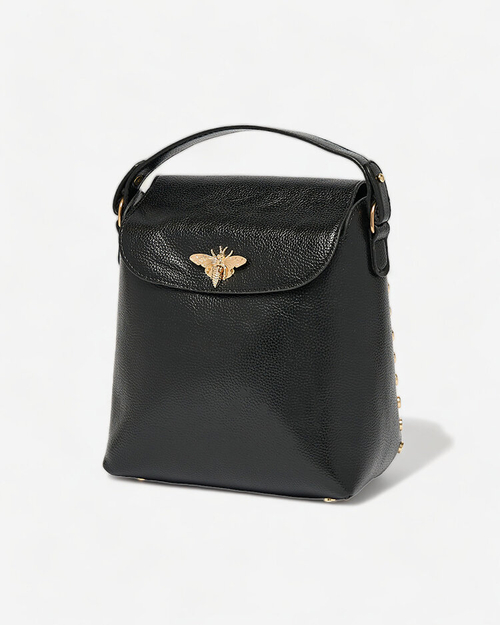 Royalfashion Чорна жіноча сумка середнього розміру