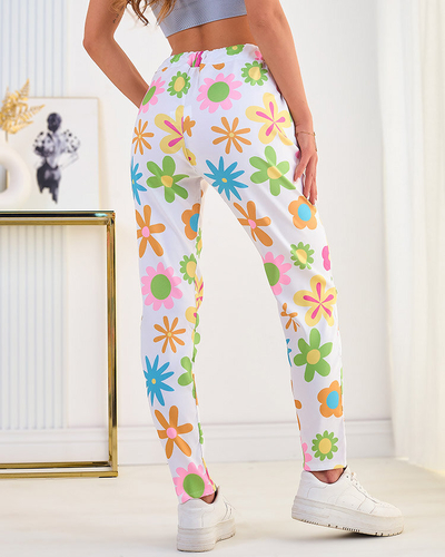 Royalfashion Damenhose aus geblümtem Stoff