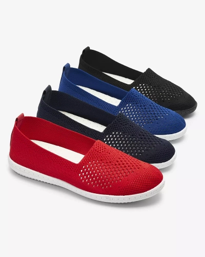 Durchbrochene navyblaue Stoffsneakers Sadola - Footwear