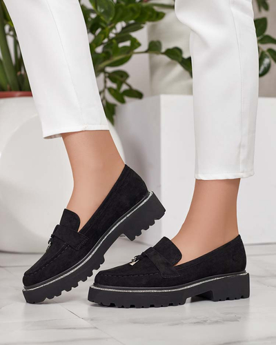Royalfashion Damen Mokassins mit Zirkonen Ali
