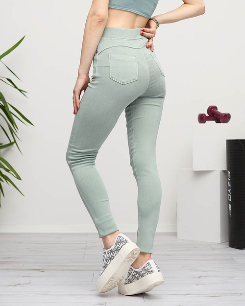 Жіночі зелені трегінги- Одяг